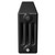 Colosseum Colore Matt Black 300mm x 812mm Horizontal Digital Thermostatic Electric Quadruple Column Radiator Side View