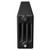 Colosseum Colore Matt Black 300mm x 1164mm Horizontal Digital Thermostatic Electric Quadruple Column Radiator Side View