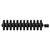Colosseum Colore Matt Black 600mm x 548mm Horizontal Digital Thermostatic Electric Quadruple Column Radiator View from Top