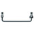 Milton Anthracite 800mm x 500mm Curved Digital Thermostatic Electric Heated Towel Rail View from Top