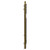 Columbus Colore Brushed Brass 800mm x 500mm Curved Digital Thermostatic Electric Heated Towel Rail View from Side Columbus Colore Brushed Brass 800mm x 500mm Curved Digital Thermostatic Electric Heated Towel Rail View from Side
