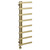 Anderson Colore Brushed Brass 1150mm x 500mm Designer Digital Thermostatic Electric Heated Towel Rail Left Hand View