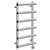 Finley Chrome 850mm x 500mm Designer Digital Thermostatic Electric Heated Towel Rail Left Hand View
