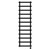 Finley Colore Matt Black 1750mm x 500mm Designer Digital Thermostatic Electric Heated Towel Rail View from Front