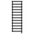 Finley Colore Matt Black 1750mm x 600mm Designer Digital Thermostatic Electric Heated Towel Rail View from Front