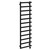Finley Colore Matt Black 1750mm x 600mm Designer Digital Thermostatic Electric Heated Towel Rail Left Hand View