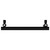 Finley Colore Matt Black 1750mm x 600mm Designer Digital Thermostatic Electric Heated Towel Rail View from Top