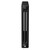 Colosseum Colore Matt Black 600mm x 554mm Horizontal Digital Thermostatic Electric Triple Column Radiator Side View