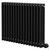 Colosseum Colore Matt Black 600mm x 821mm Horizontal Digital Thermostatic Electric Triple Column Radiator Right Hand View