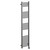 Pizarro Colore Gunmetal Grey 1600mm x 400mm Straight Digital Thermostatic Electric Heated Towel Rail Left Hand View