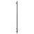 Pizarro Colore Gunmetal Grey 1600mm x 400mm Straight Digital Thermostatic Electric Heated Towel Rail Side View
