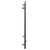 Pizarro Colore Gunmetal Grey 1000mm x 600mm Straight Digital Thermostatic Electric Heated Towel Rail Side View