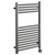 Pizarro Colore Gunmetal Grey 800mm x 600mm Straight Digital Thermostatic Electric Heated Towel Rail Left Hand View