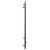 Pizarro Colore Gunmetal Grey 1200mm x 600mm Straight Digital Thermostatic Electric Heated Towel Rail Side View