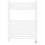 Pizarro White 800mm x 600mm Straight Digital Thermostatic Electric Heated Towel Rail View from Front