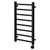Blaine Colore Matt Black 800mm x 500mm Straight Digital Thermostatic Electric Heated Towel Rail Right Hand View