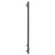 Blaine Colore Matt Black 1600mm x 500mm Straight Digital Thermostatic Electric Heated Towel Rail Side View