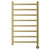 Blaine Colore Brushed Brass 800mm x 500mm Straight Digital Thermostatic Electric Heated Towel Rail View from Front