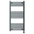 Marco Anthracite 1000mm x 500mm Curved Digital Thermostatic Electric Heated Towel Rail View from Front