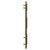 Marco Colore Brushed Brass 1000mm x 500mm Curved Digital Thermostatic Electric Heated Towel Rail Side View thumbnail