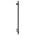 Pizarro Colore Matt Black 1200mm x 300mm Straight Digital Thermostatic Electric Heated Towel Rail View from Side