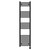 Pizarro Colore Matt Black 1600mm x 400mm Straight Digital Thermostatic Electric Heated Towel Rail View from Front