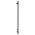 Pizarro Colore Matt Black 1600mm x 400mm Straight Digital Thermostatic Electric Heated Towel Rail View from Side