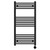 Pizarro Colore Matt Black 1000mm x 500mm Straight Digital Thermostatic Electric Heated Towel Rail View from Front