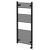 Pizarro Colore Matt Black 1200mm x 600mm Straight Digital Thermostatic Electric Heated Towel Rail Right Hand View
