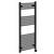Pizarro Colore Matt Black 1200mm x 600mm Straight Digital Thermostatic Electric Heated Towel Rail Left Hand View