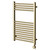 Pizarro Colore Brushed Brass 800mm x 600mm Straight Digital Thermostatic Electric Heated Towel Rail Right Hand View