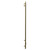 Pizarro Colore Brushed Brass 1600mm x 600mm Straight Digital Thermostatic Electric Heated Towel Rail View from Side