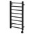 Cohen Colore Matt Black 800mm x 500mm Straight Digital Thermostatic Electric Heated Towel Rail Right Hand View