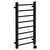 Cohen Colore Matt Black 800mm x 500mm Straight Digital Thermostatic Electric Heated Towel Rail Left Hand View