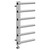 Mason Chrome 850mm x 500mm Designer Digital Thermostatic Electric Heated Towel Rail Left Hand View