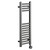 Pizarro Colore Gunmetal Grey 800mm x 300mm Straight Digital Thermostatic Electric Heated Towel Rail Left Hand View