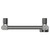 Pizarro Colore Gunmetal Grey 1200mm x 300mm Straight Digital Thermostatic Electric Heated Towel Rail View from Top