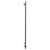 Pizarro Colore Gunmetal Grey 1600mm x 300mm Straight Digital Thermostatic Electric Heated Towel Rail View from Side