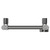 Pizarro Colore Gunmetal Grey 1600mm x 300mm Straight Digital Thermostatic Electric Heated Towel Rail View from Top