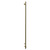 Pizarro Colore Brushed Brass 1800mm x 300mm Straight Digital Thermostatic Electric Heated Towel Rail View from Side