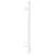 Pizarro White 800mm x 300mm Straight Digital Thermostatic Electric Heated Towel Rail View from Side
