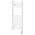 Pizarro White 800mm x 400mm Straight Digital Thermostatic Electric Heated Towel Rail Right Hand View