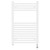Pizarro White 800mm x 500mm Straight Digital Thermostatic Electric Heated Towel Rail View from Front
