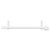 Pizarro White 800mm x 500mm Straight Digital Thermostatic Electric Heated Towel Rail View from Top