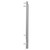 Silves Stainless Steel 800mm x 500mm Digital Thermostatic Electric Heated Towel Rail View from Side thumbnail
