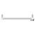 Silves Stainless Steel 800mm x 500mm Digital Thermostatic Electric Heated Towel Rail View from Top thumbnail