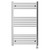 Pizarro Chrome 1000mm x 600mm Straight Digital Thermostatic Electric Heated Towel Rail View from Front