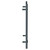 Pizarro Anthracite 800mm x 500mm Straight Digital Thermostatic Electric Heated Towel Rail View from Side