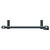 Pizarro Anthracite 800mm x 500mm Straight Digital Thermostatic Electric Heated Towel Rail View from Top