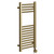 Pizarro Colore Brushed Brass 800mm x 400mm Straight Digital Thermostatic Electric Heated Towel Rail Left Hand View